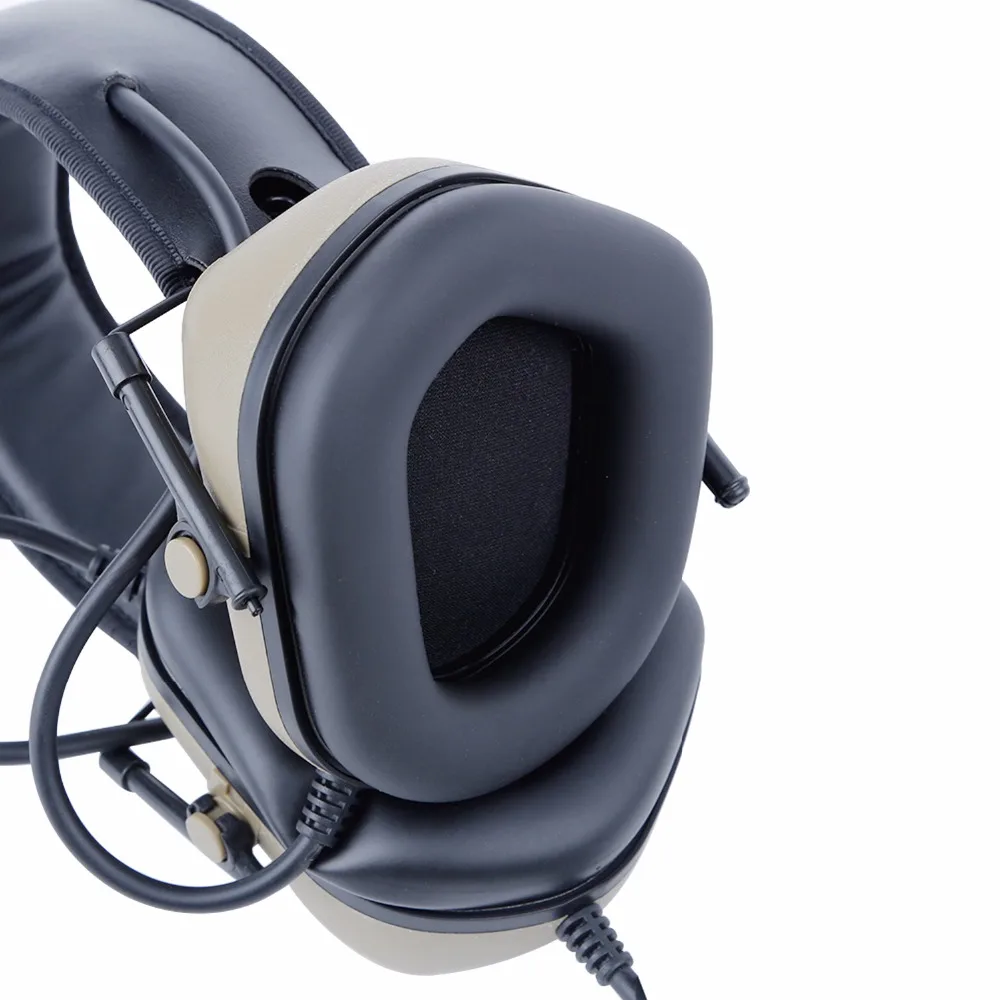 Tactical Headset Headband Wearing Version without Sound Pickup & Noise Reduction Function Headphone Communication for Shooting |
