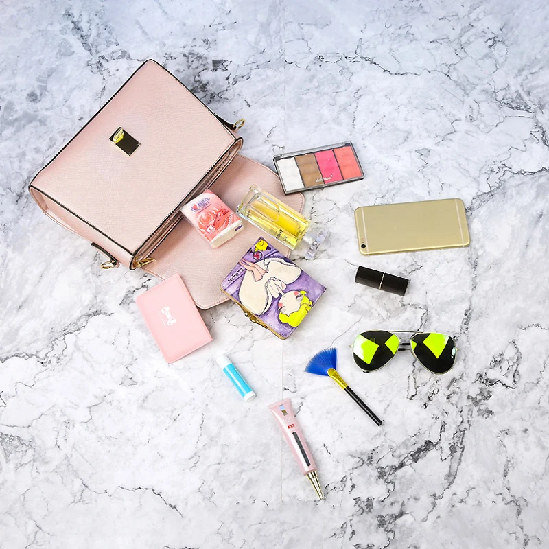 Youda корейская модная повседневная однотонная сумка из ПУ материала Женская