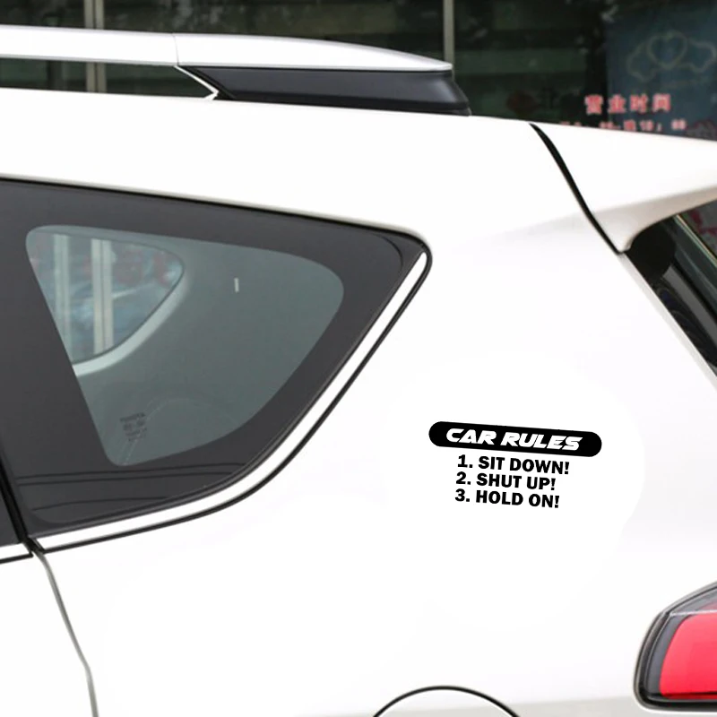 QYPF 15 2 см * 6 9 веселая наклейка на автомобиль Виниловая черная серебряная