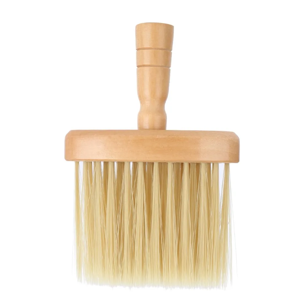Neck Face Duster Brush Salon Hair Cleaning Wooden Cleaner Hairbrush Sweep Cut Hairdressing Tools | Красота и здоровье