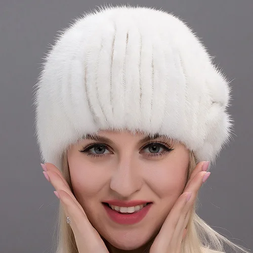 Новинка, JKP, норковая меховая шапка, женская зимняя, толстая, теплая, шапка из замши, DHY17-22 - Цвет: A