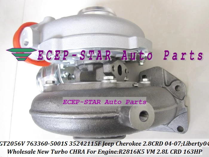 GT2056V 763360 757246 0001 35242112G Турбокомпрессор Для Jeep Cherokee CRD 2004 07 Liberty R2816K5 VM 2.8L 163HP|turbocharger