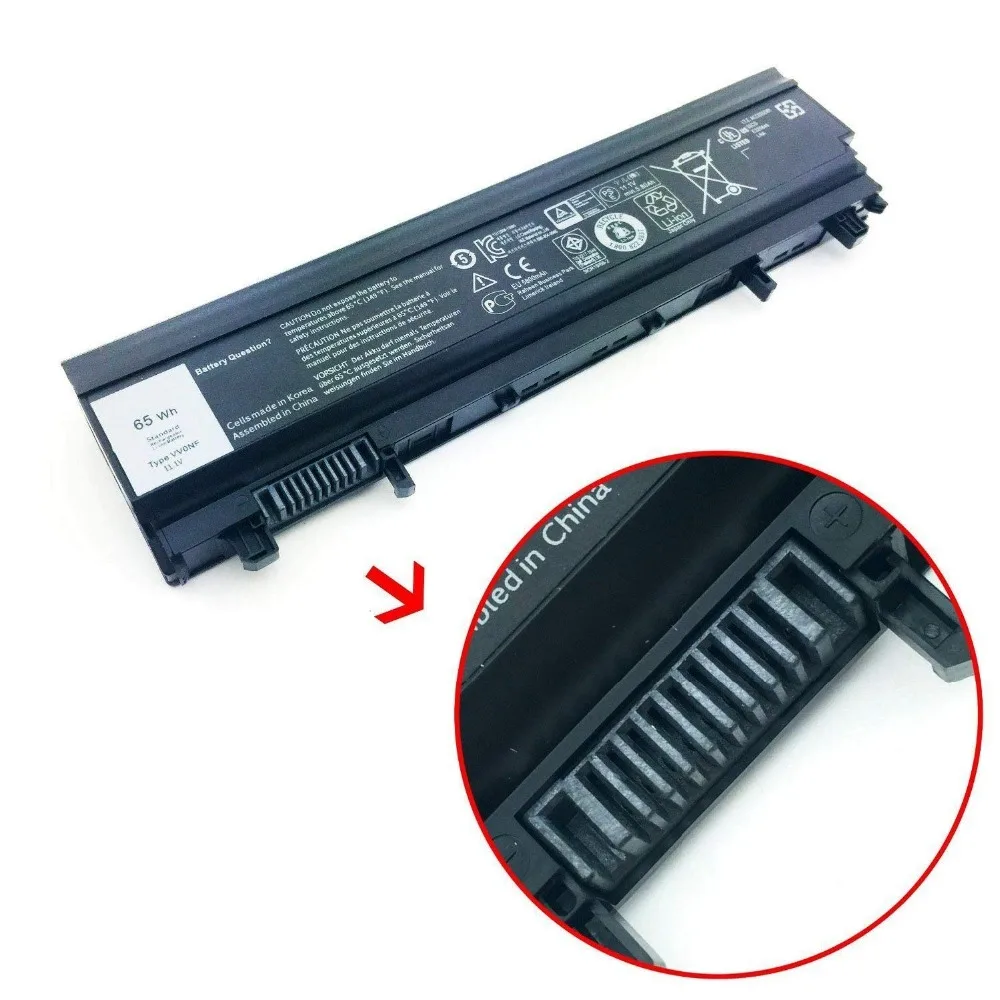 Японский Аккумулятор для ноутбука DELL Latitude E5440 E5540S Vv0nf 0m7t5f 0k8hc 1n9c0 7w6k0 F49wx Nvwgm Cxf66 Wgcw6