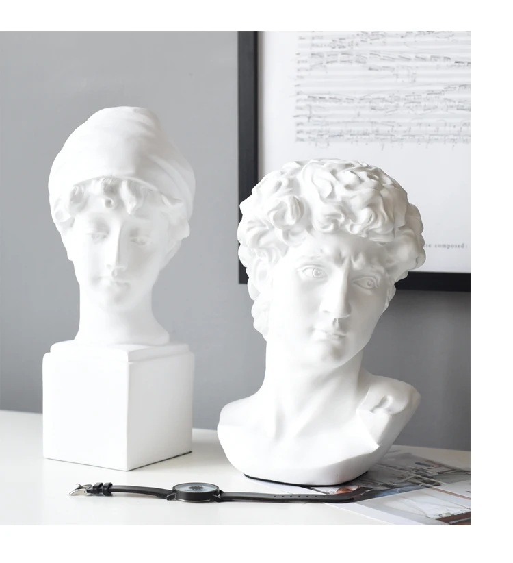 Скандинавский стиль эскиз штукатурка статуя персонажа скульптура из смолы