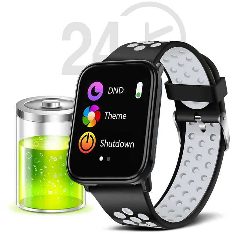 LIGE Smart Sport Bracelet IP67 Waterproof Fitness Watch Blood Pressure heart rate Monitor HD full Touch Screen For Android ios |