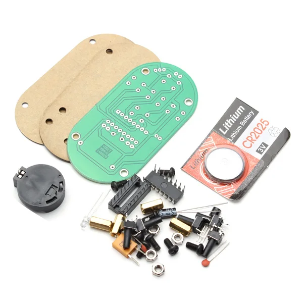 Большой Экран дистанционные часы электронные DIY Kit Алюминий крышки и акриловая