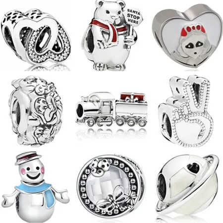Европейский сплав бусины маленький медведь дом 7 гномов хрустальные сердца