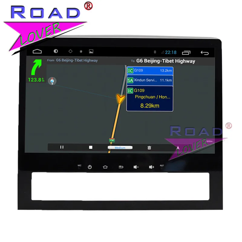 Roadlover Android 7 1 Автомобильный GPS навигационный плеер Авто Радио для Toyota Land Cruiser 200