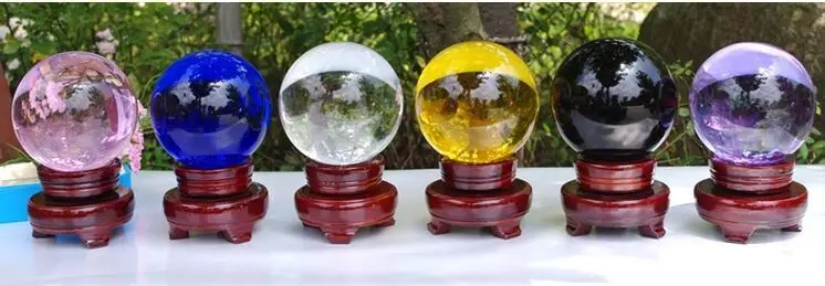

Hot Sale 80mm 8pcs/lot Mixed Colors Crystal Ball Sphere For Home Decoration 80mm Fengshui Ball Fashion Healing Ball