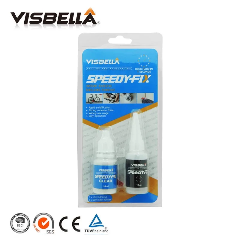 clear VISBELLA 7 секунд Speedy Fix наборы ручных инструментов Клей для металла стали пластика дерева резины керамического ремонта инструмент быстрого склеивания клей - Цвет: clear