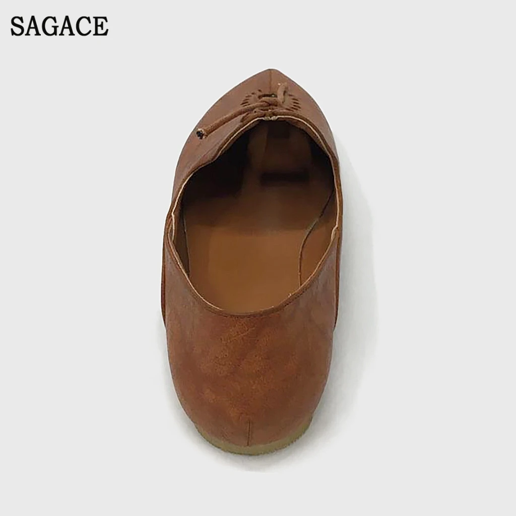 Женские туфли лодочки в римском стиле SAGACE винтажные Туфли гладиаторы без