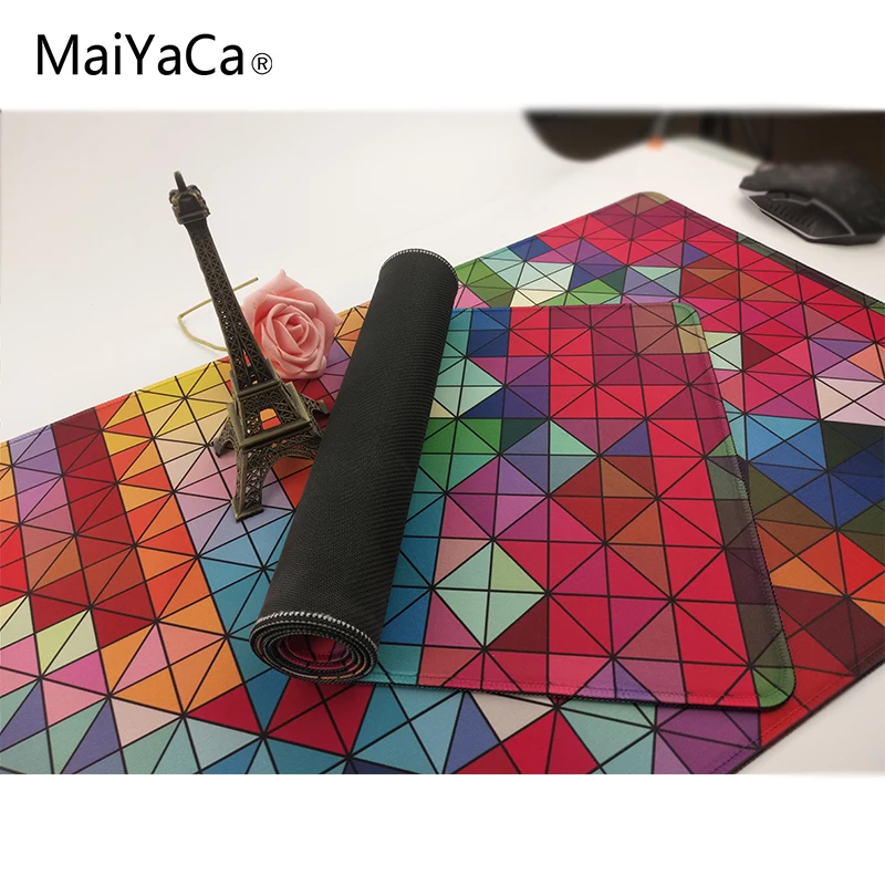 MaiYaCa цветные нашивки, не оверлочные края и оверлочные края, коврик для мыши, коврик для мыши, большой рождественский подарок, точечный подарок