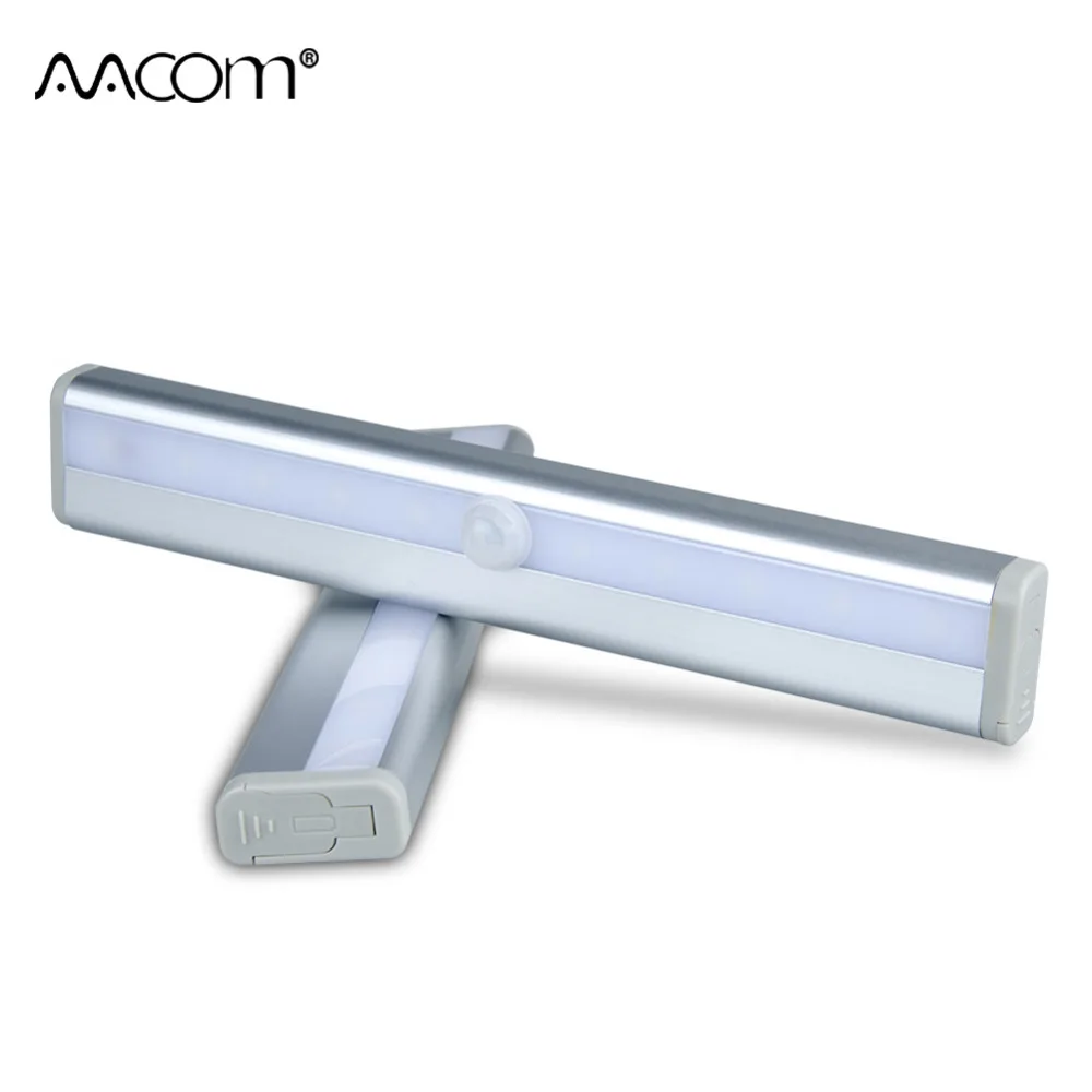 

PIR Motion Sensor LED Under Cabinet Light 6 10 LEDs Wireless Night Light Kitchen Wardrobe Stairs Corridor Wall Lamp