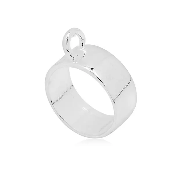 Круглый прессованный цветок открытая задняя рамка кулон диаметр 5 мм серебряное