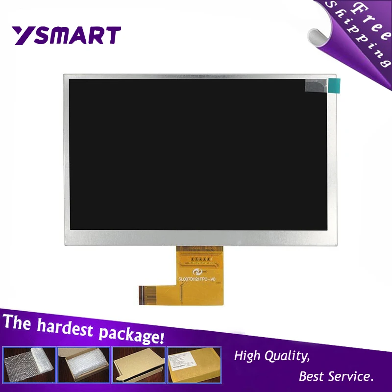 Оригинальный Новый 7 &quotДюймовый 41pin ЖК-экран SL007DH21FPC-V0 Модуль для Tablet PC Бесплатная