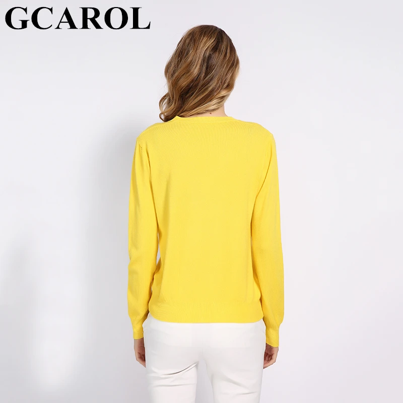 Фото Женский вязаный джемпер GCAROL яркий свитер из 30%-ной шерсти эластичный пуловер в Женский вязаный джемпер GCAROL яркий свитер из 30%-ной шерсти эластичный пуловер в