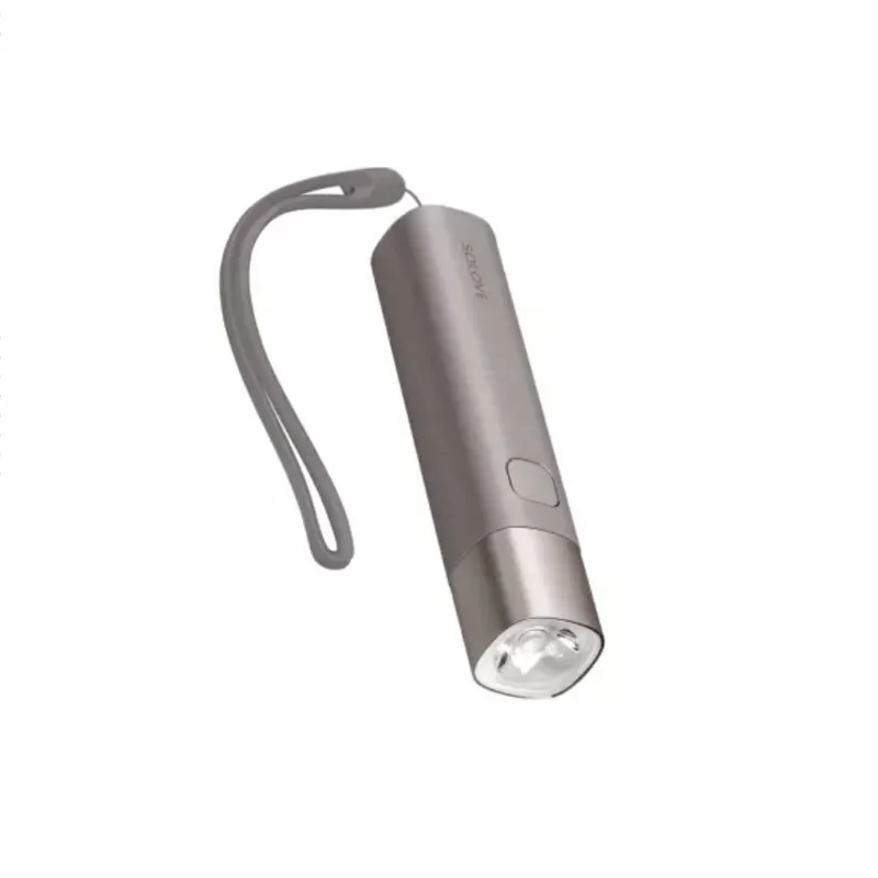 Color2 Xiaomi SOLOVE X3 USB Перезаряжаемый яркий EDC фонарик 3000 мАч Внешний аккумулятор портативный мини светодиодный фонарь для наружного велосипеда - Цвет: Color2