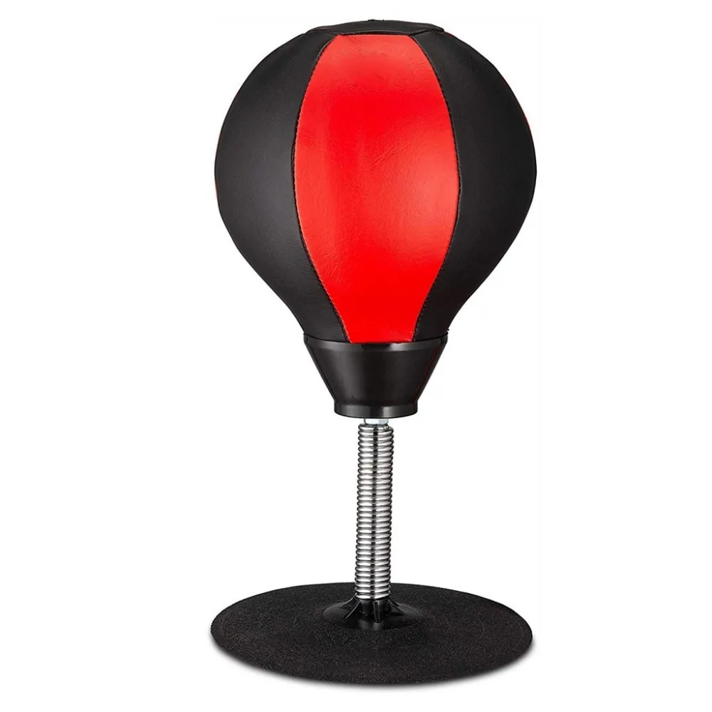 Red and Black Стоящий PU настольный боксерский мяч снятие стресса борьба скорость рефлекторный тренировка удар мяч Муай Тай ММА упражнения спортивное оборудование - Цвет: Red and Black
