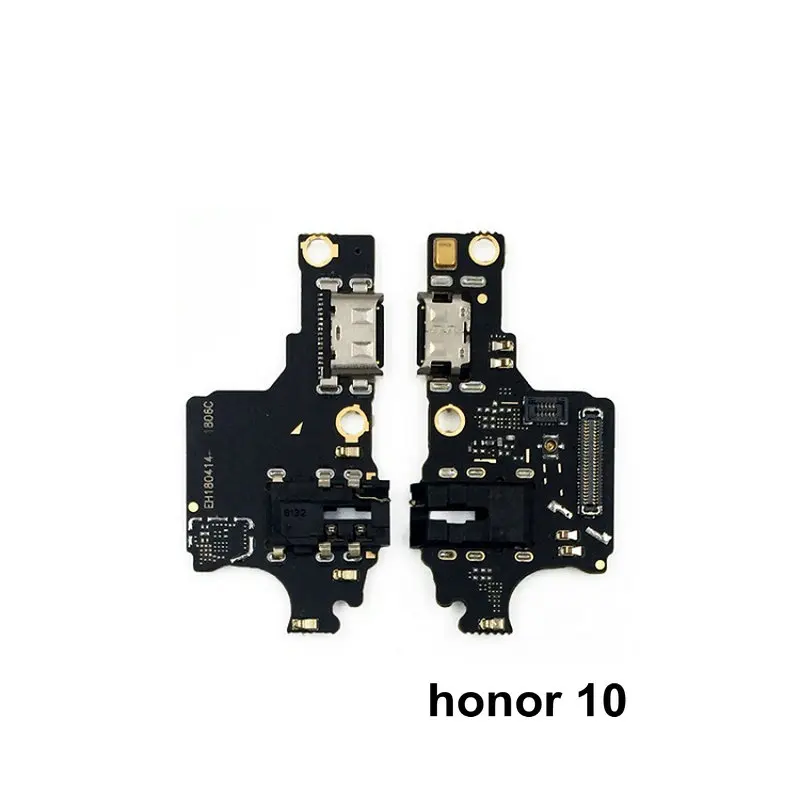 honor 10 Микрофонный модуль+ USB плата с зарядным портом гибкий кабель соединитель части для huawei Honor 10/Honor 10 Lite замена - Цвет: honor 10