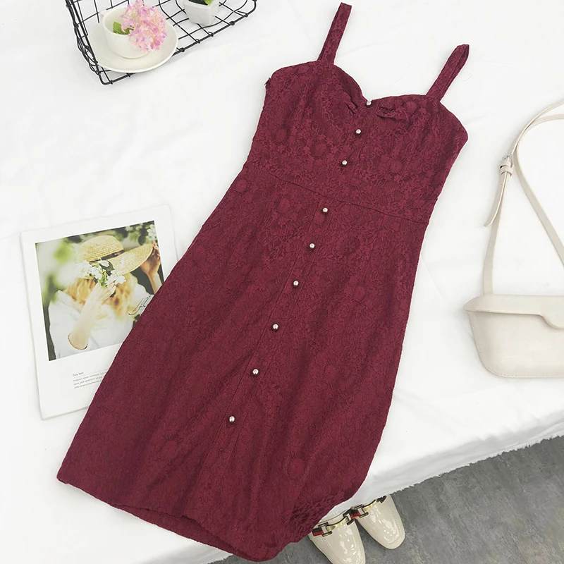 Fitaylor женское сексуальное кружевное платье на бретельках летнее с v-образным