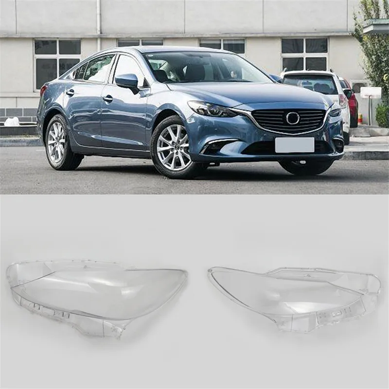 Крышка для автомобильных фар 4 двери для Mazda 6 Прозрачный Абажур для фар Замена правого и левого 2003