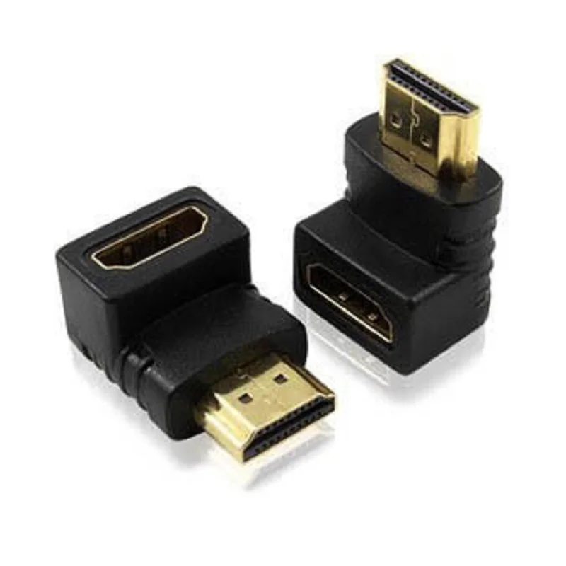 Адаптер HDMI-совместимый с портом штырь-гнездо адаптер 90 градусов