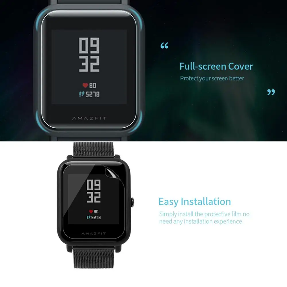 Защитная пленка для экрана смарт часов Amazfit Bip 5 шт.|Защита экрана| |