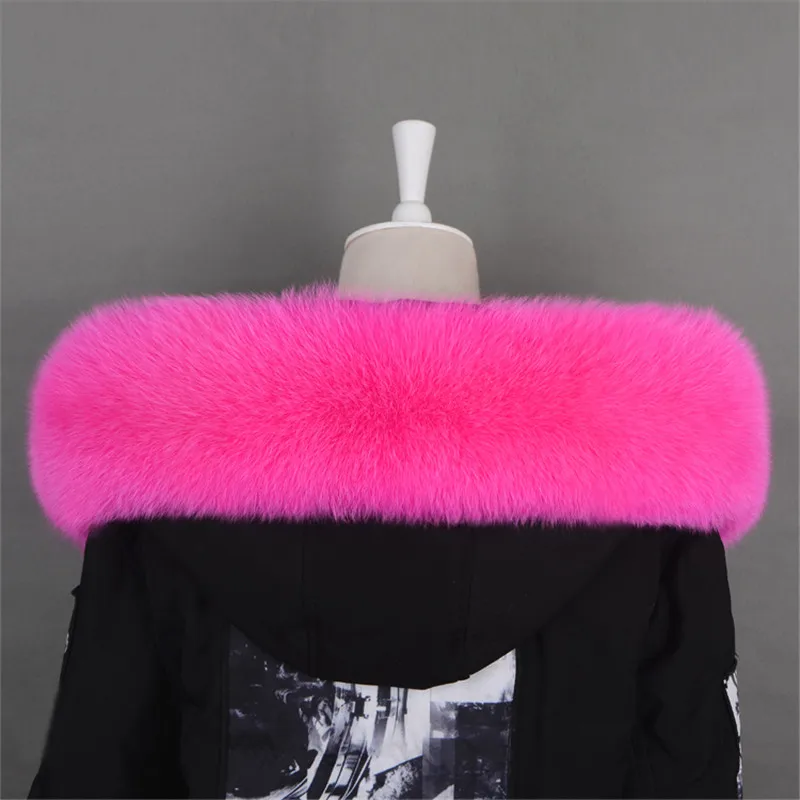 Женские и мужские шарфы из 100% натурального Лисьего меха воротник аксессуары для