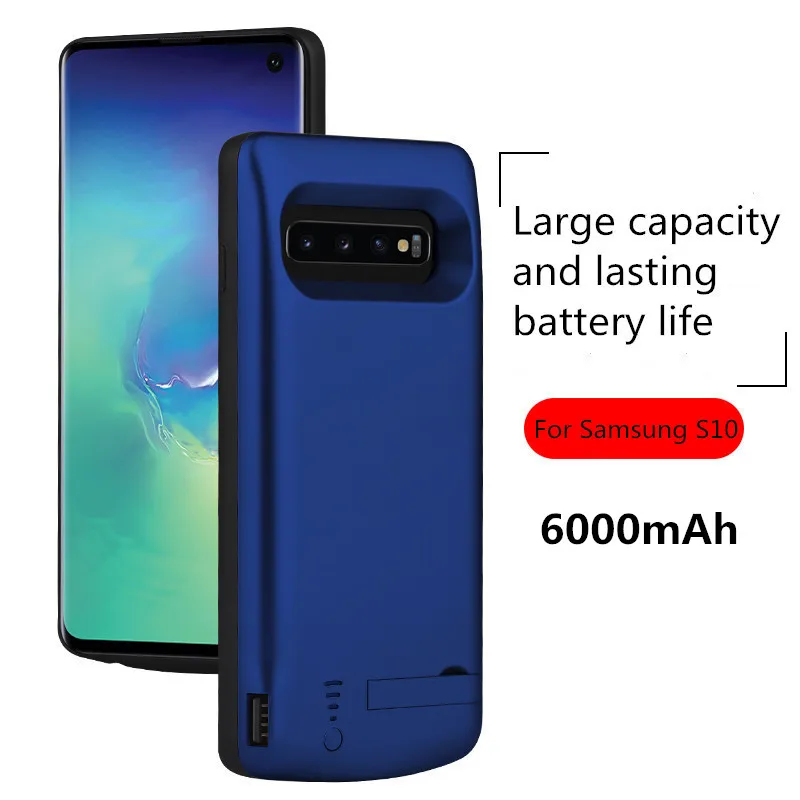 Чехол для аккумулятора NTSPACE для samsung Galaxy S10 S10e, чехол для зарядки батареи s power Bank, чехол, противоударный чехол для samsung S10 Plus - Цвет: Blue for S10