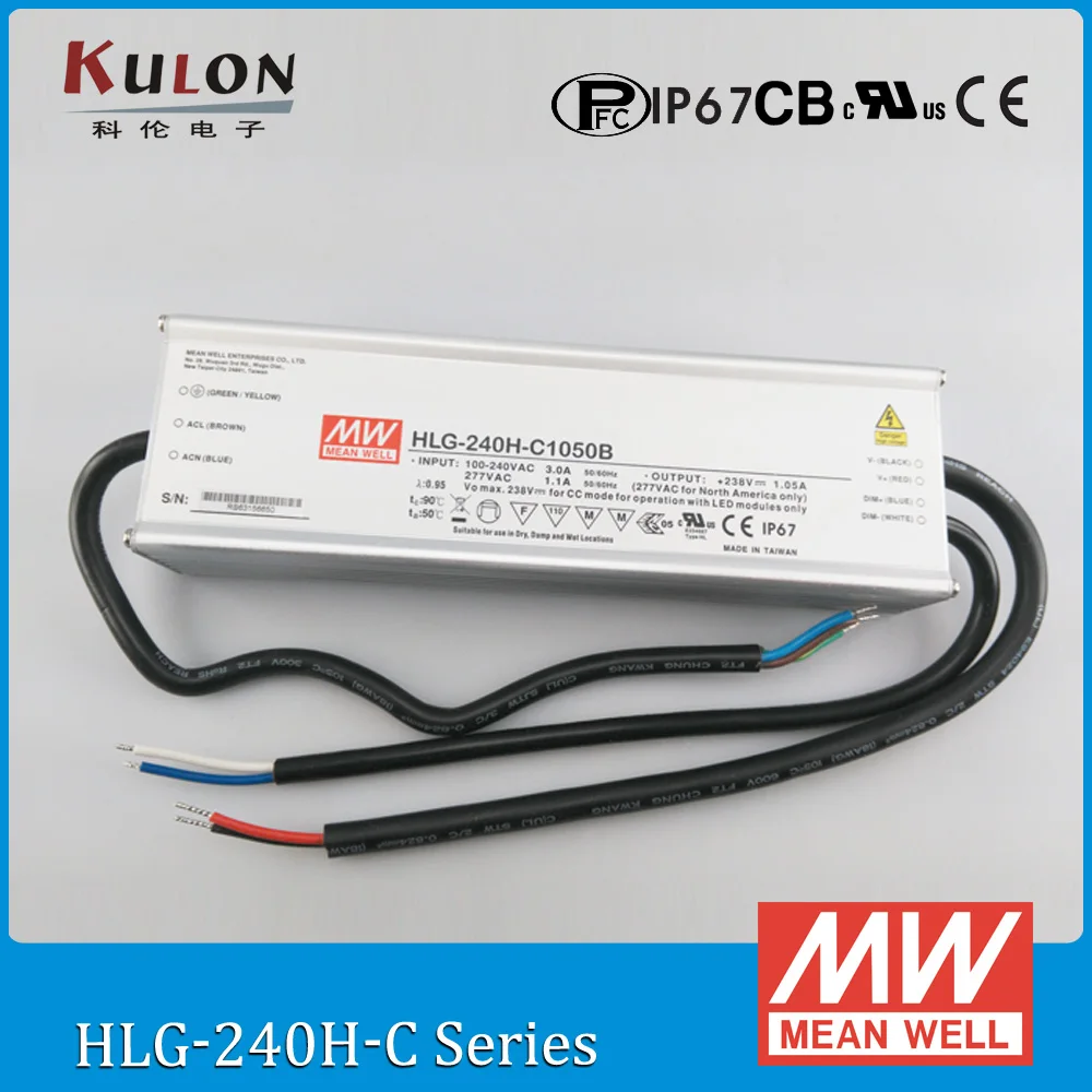 Оригинальный светодиодный привод Meanwell с постоянным током и затемнением 2100 мА 250