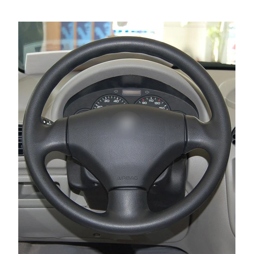Ручная работа искусственная кожа черного цвета для Peugeot 206 2003 2004 2005 2006 | Автомобили