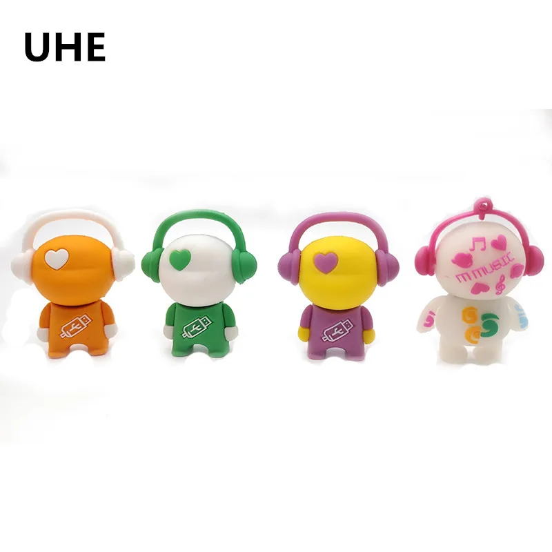 Мультяшные музыкальные игрушки usb флеш накопитель 64 ГБ 32 16 8 4 Гб мужские флешки