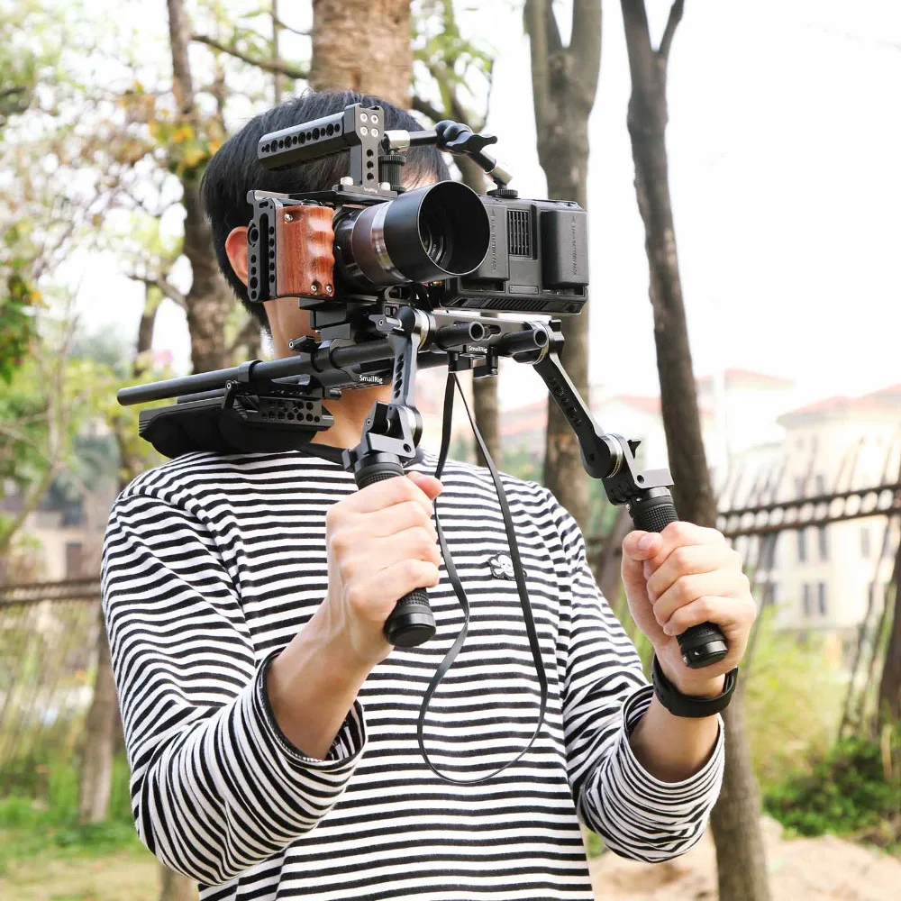 SmallRig 6500 клетка для камеры комплект для sony A6500 камера с деревянной ручкой крепление A6500 клетка стабилизатор 2097