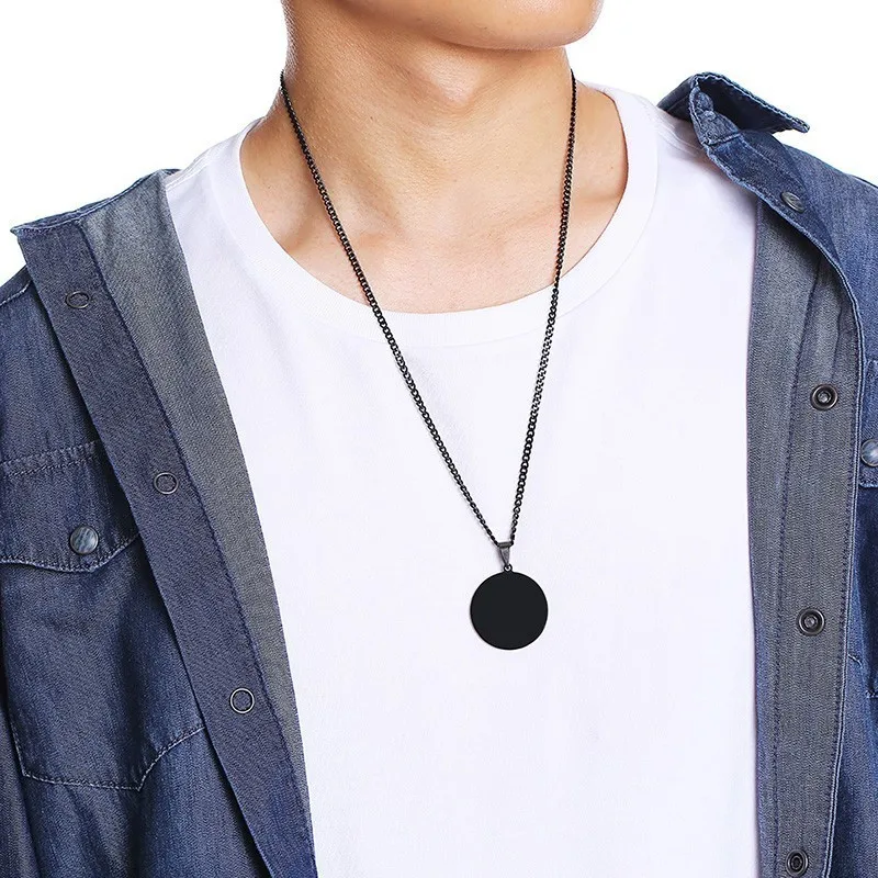 Ожерелье Vnox с гравировкой имени для женщин и мужчин цепочка из нержавеющей стали