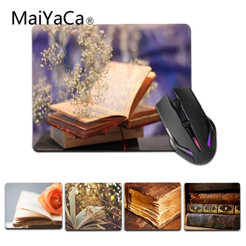 

MaiYaCa Funny Reading Book Gamer Speed Mice Retail Small Rubber Mousepad Size for 180x220x2mm and 250x290x2mm Small Mousepad