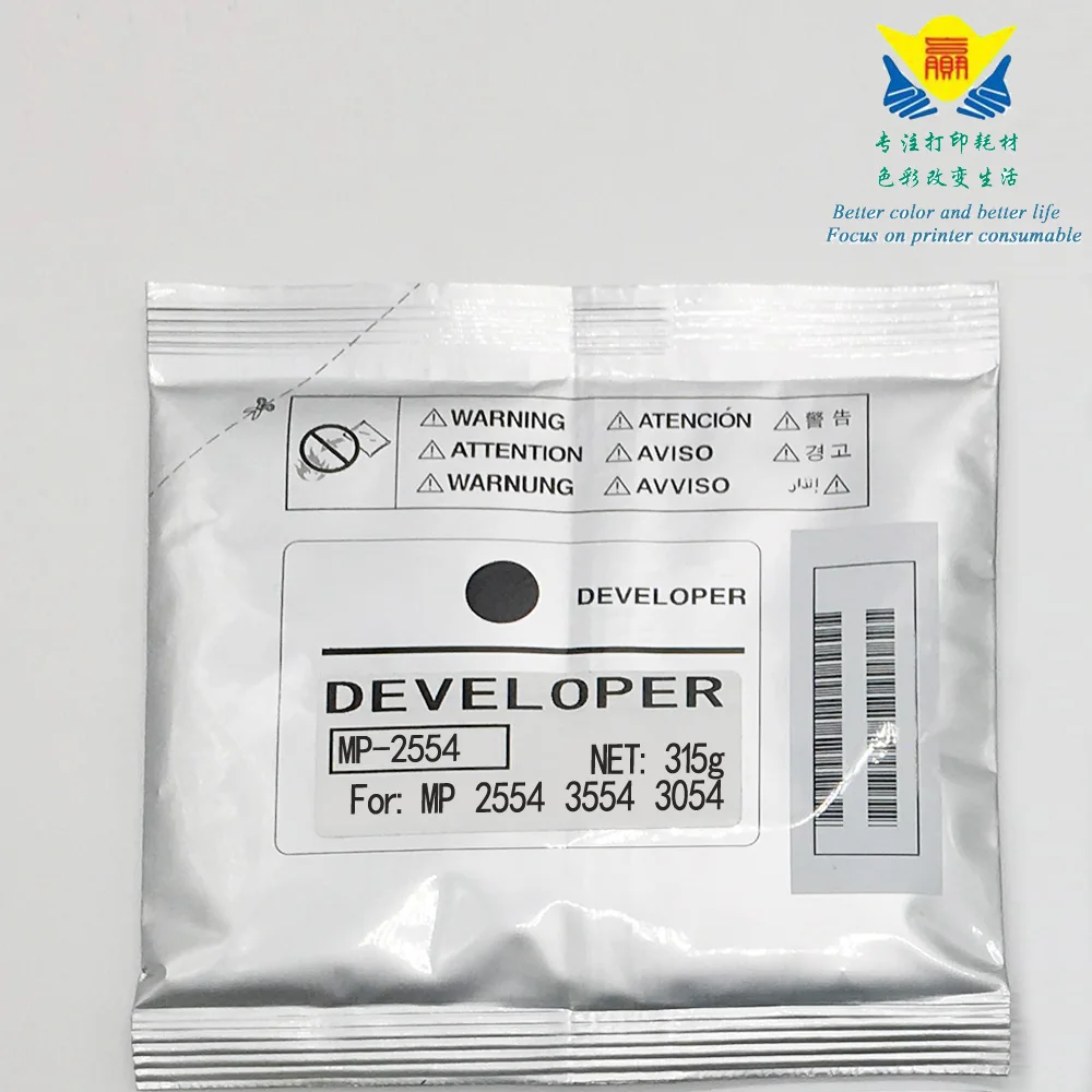 

JIANYINGCHEN Compatible black Developer powder for Ricohs MP 2554 3554 3054 4054 laser printer 315 gram per bag