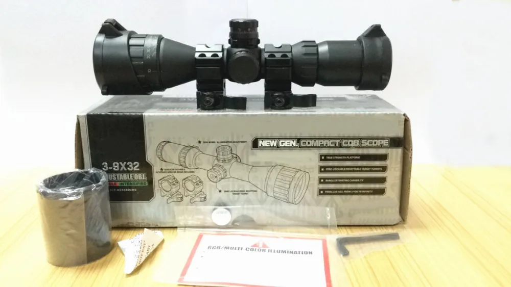 Новый Gen Mil Dot с подсветкой 3 9X32 компактный прицел оптика охотничий пистолет
