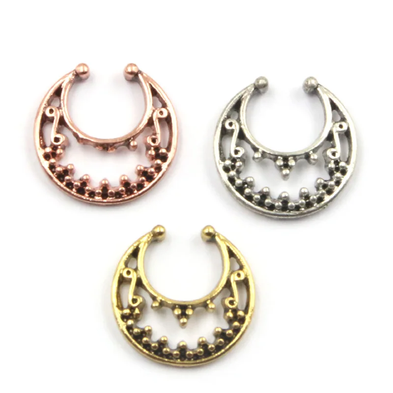 30 шт. пряди для наращивания на кольца в нос искусственная пирсинг indiano покрытые