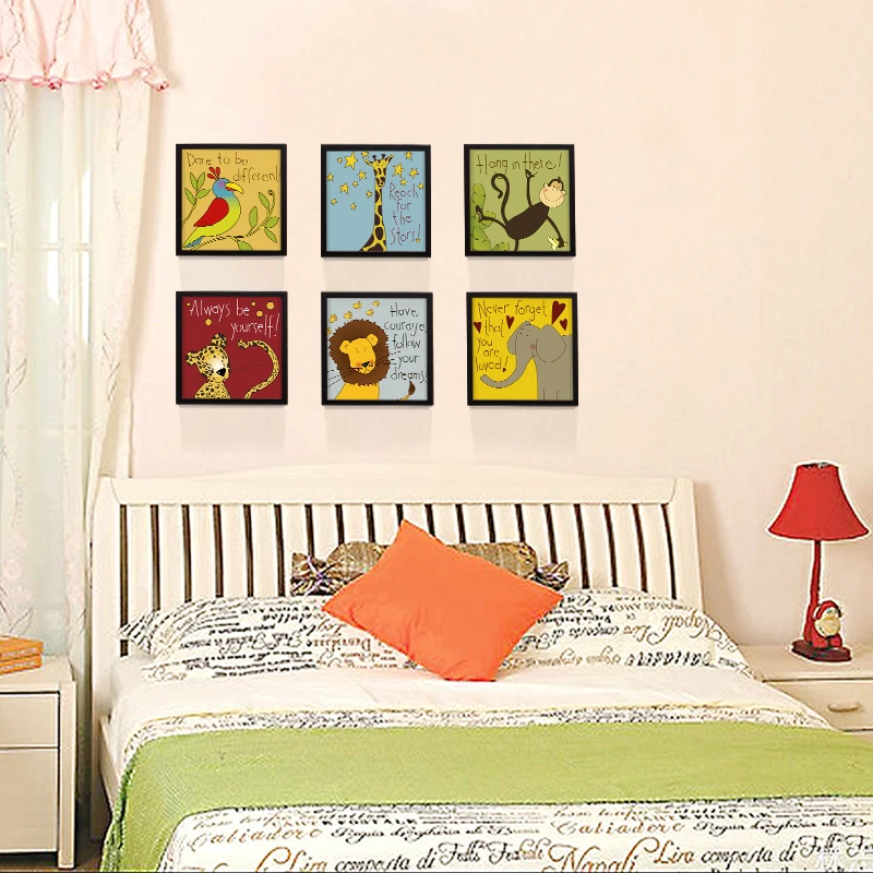 Милый мультяшный лес Amazon гостиная декоративная картина спальня детская комната