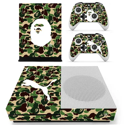 Ys-xboxoneS-0052 Хромированная Золотая наклейка на кожу для Xbox One S консоль и контроллеры для Xbox One тонкая кожа стикер s винил - Цвет: Ys-xboxoneS-0052