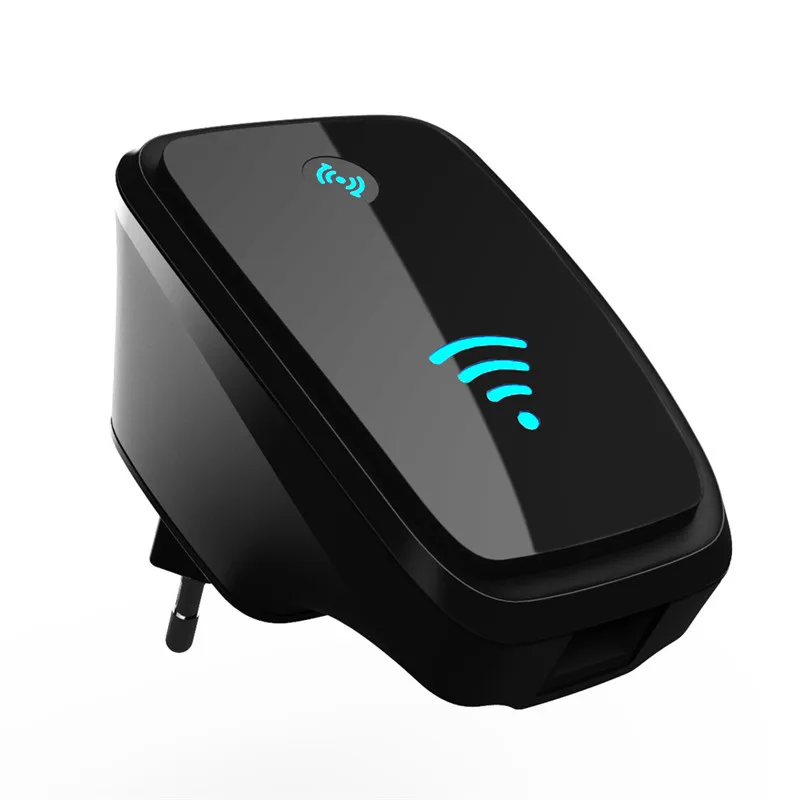 Черный Wi-Fi ретранслятор Беспроводной усилитель сигнала Wi-Fi диапазон расширитель 300 Мбит/с 802.11N/B/G усилитель сигнала Repetidor WiFi Wps шифрование - Цвет: Черный