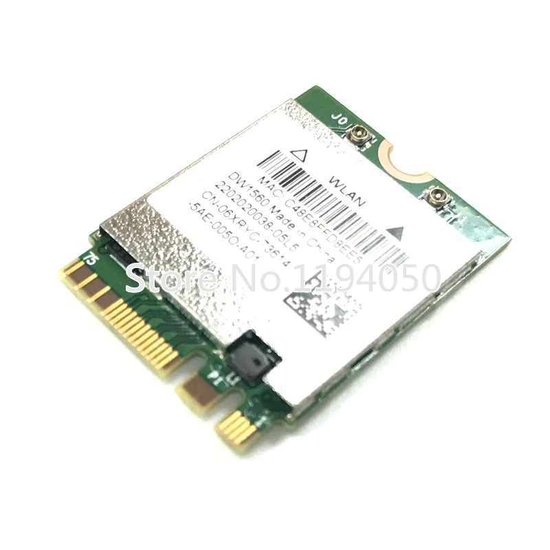 Беспроводная карта DW1560 BCM94352Z NGFF M.2 Wi Fi WLAN Bluetooth 4 0 802.11ac 867 Мбит/с BCM94352 WIN7/WIN8/WIN8.1|bcm94352z