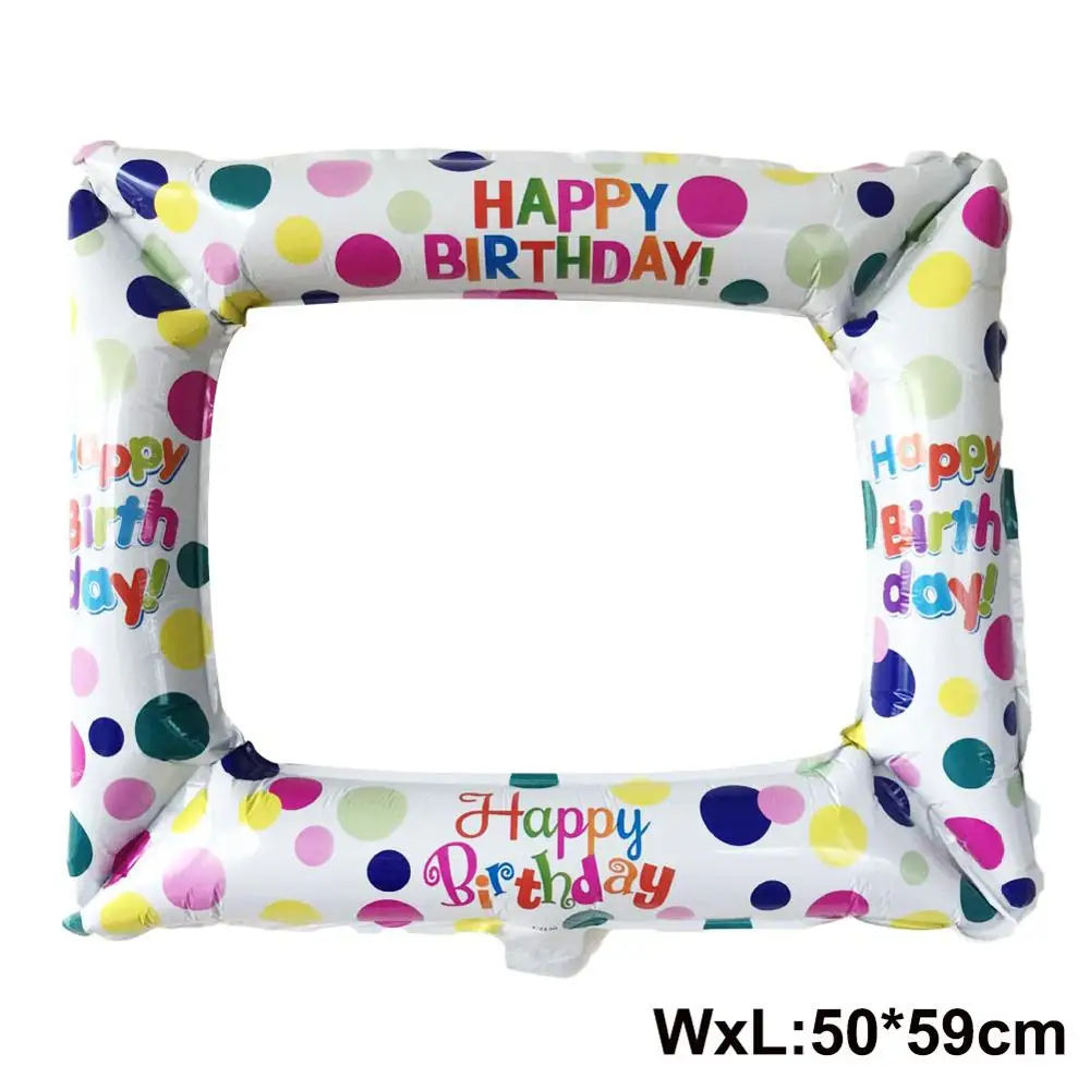 1 шт. фольга для дня рождения воздушные шары празднования надувная рамка детского