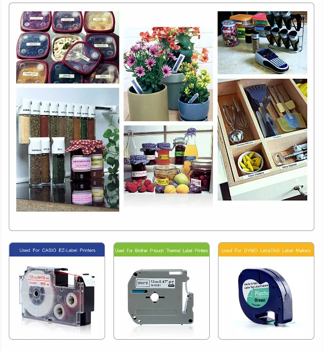 Уникальный дизайн мультяшный стиль совместимый с dymo LetraTag лейбл лента L-CT302F черный