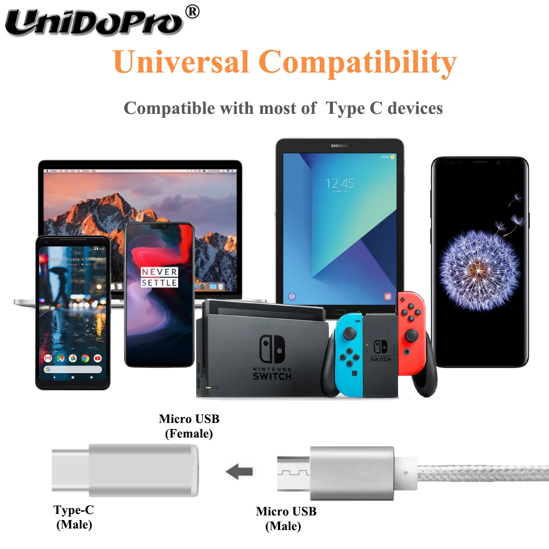 5 шт. USB C Type к Micro адаптеру зарядного устройства для Sony Xperia 1 10 XZ3 XZ XZs XZ1 XZ2 Premium X Compact XA1