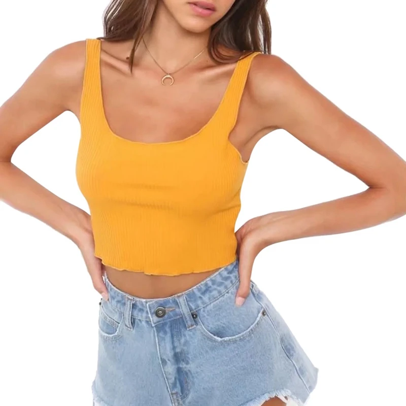 7 цветов сексуальный женский однотонный/Полосатый бюстье укороченный топ топы на