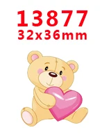13877 30 шт мультфильм персонаж плоское украшение из смолы PR 13789 - Цвет: 13877