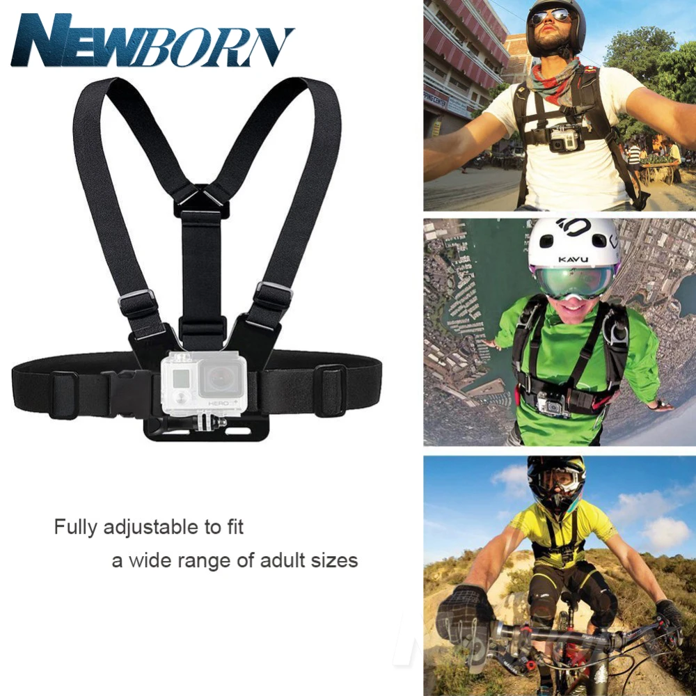 Горячая Gopro аксессуары регулируемый нагрудный ремень крепление для Gopro Hero 6 5 4 3 SJCAM XIAOMI YI Dji аксессуары