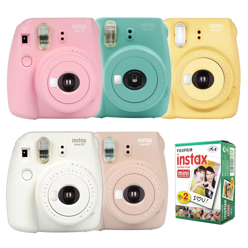 Fujifilm Instax Mini 8 Plus мгновенная камера + Fuji 20 пленка с белым краем простая