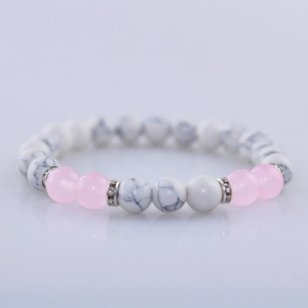 Новый дизайн 2018 г. Комбинированный браслет из натурального белого соснового